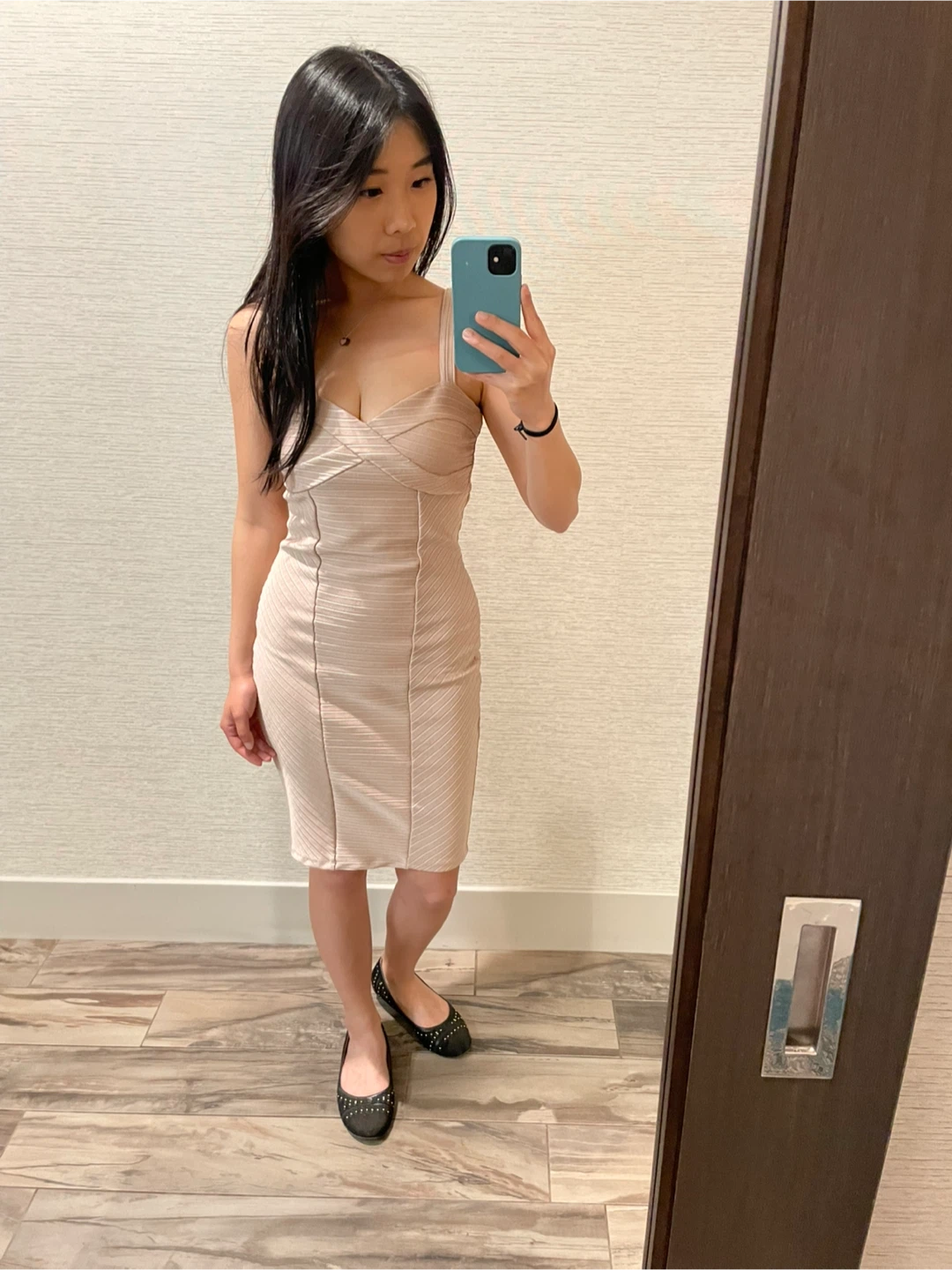 Nude Bodycon Dress - photo 2