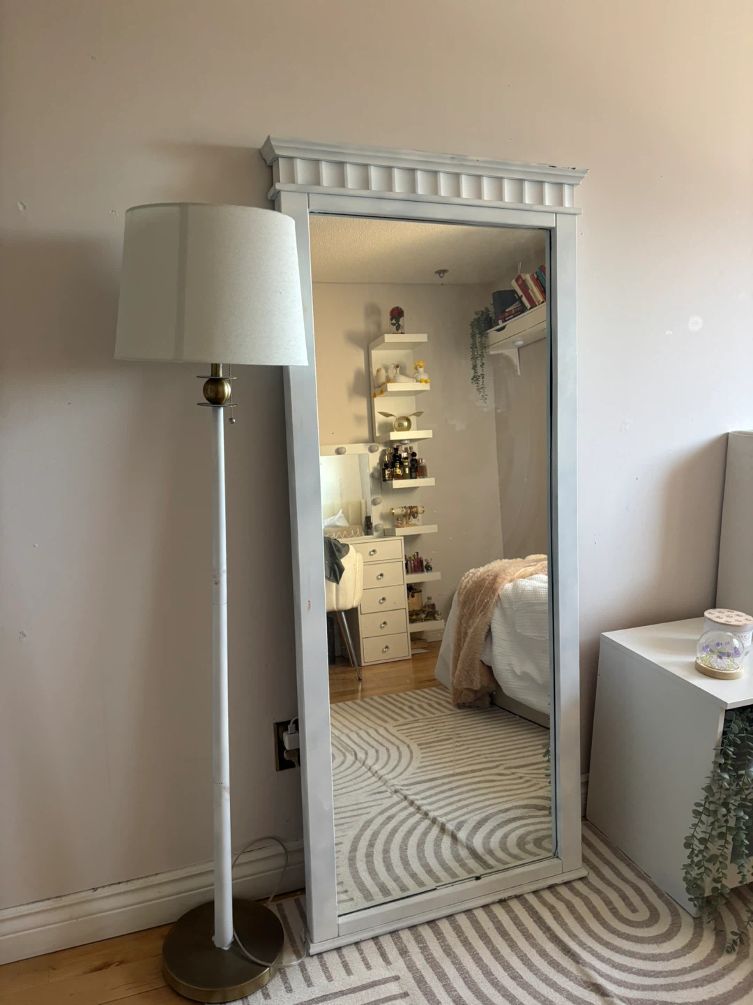 Full Length White Mirror