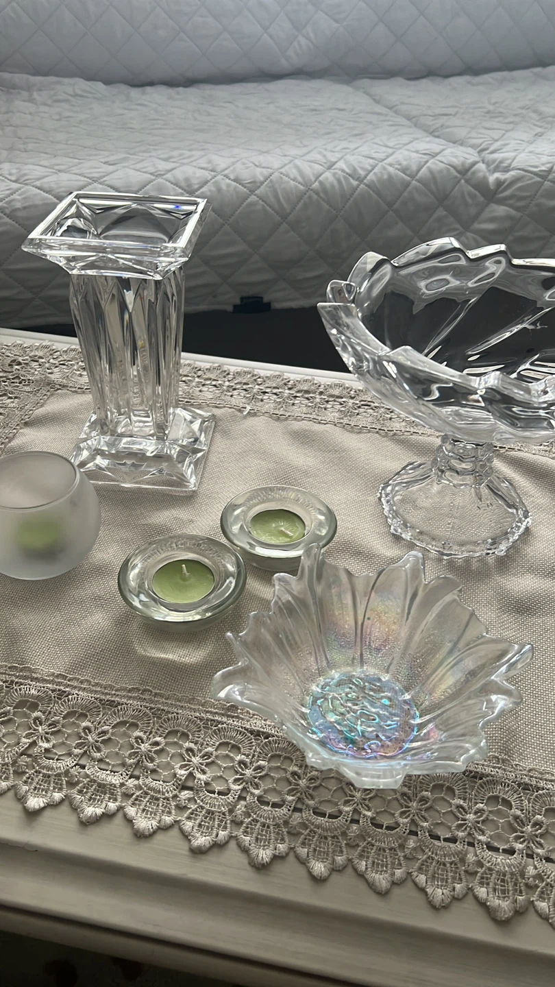 Crystal Candle Holders & Bowls