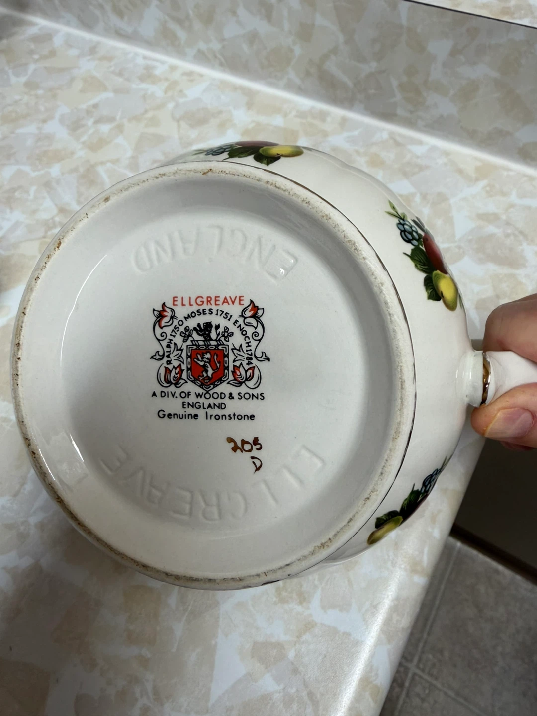 Ellgreave England Ironstone Teapot - photo 2