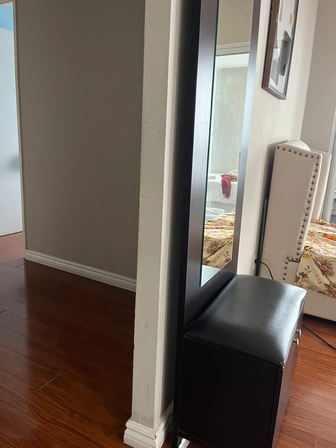 Mirror with Shoe Storage Bench - photo 2