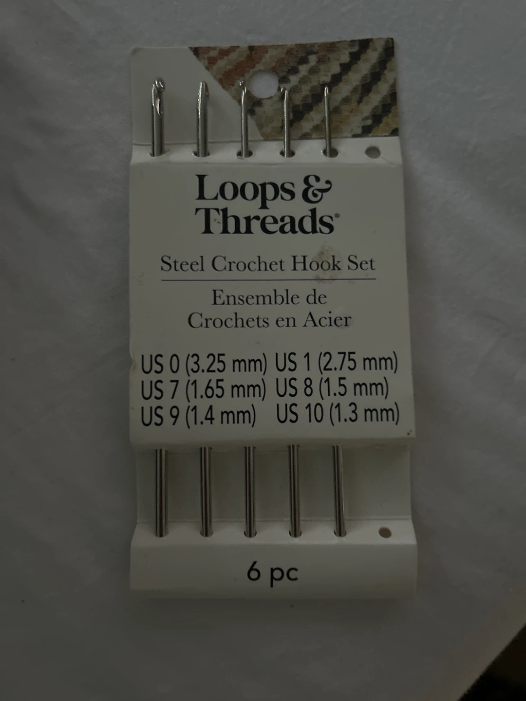 Loops & Threads Steel Crochet Hook Set - 6 pc