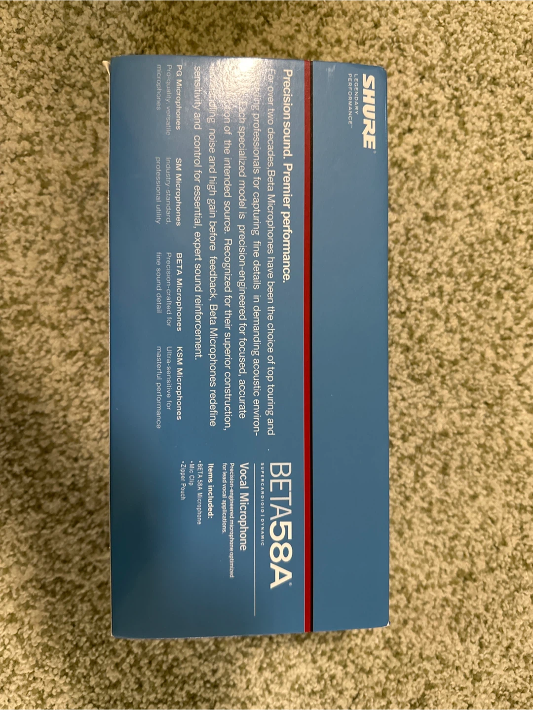 Shure BETA58A Vocal Microphone - New in Box! - photo 2