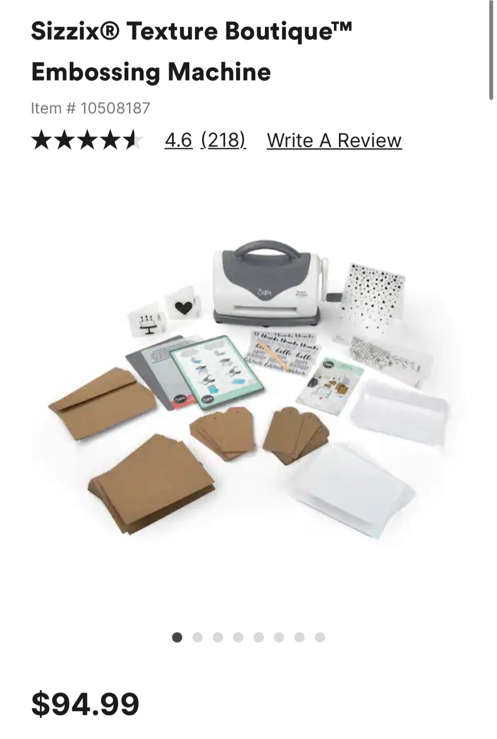 Sizzix Texture Boutique Embossing Machine Kit - photo 4