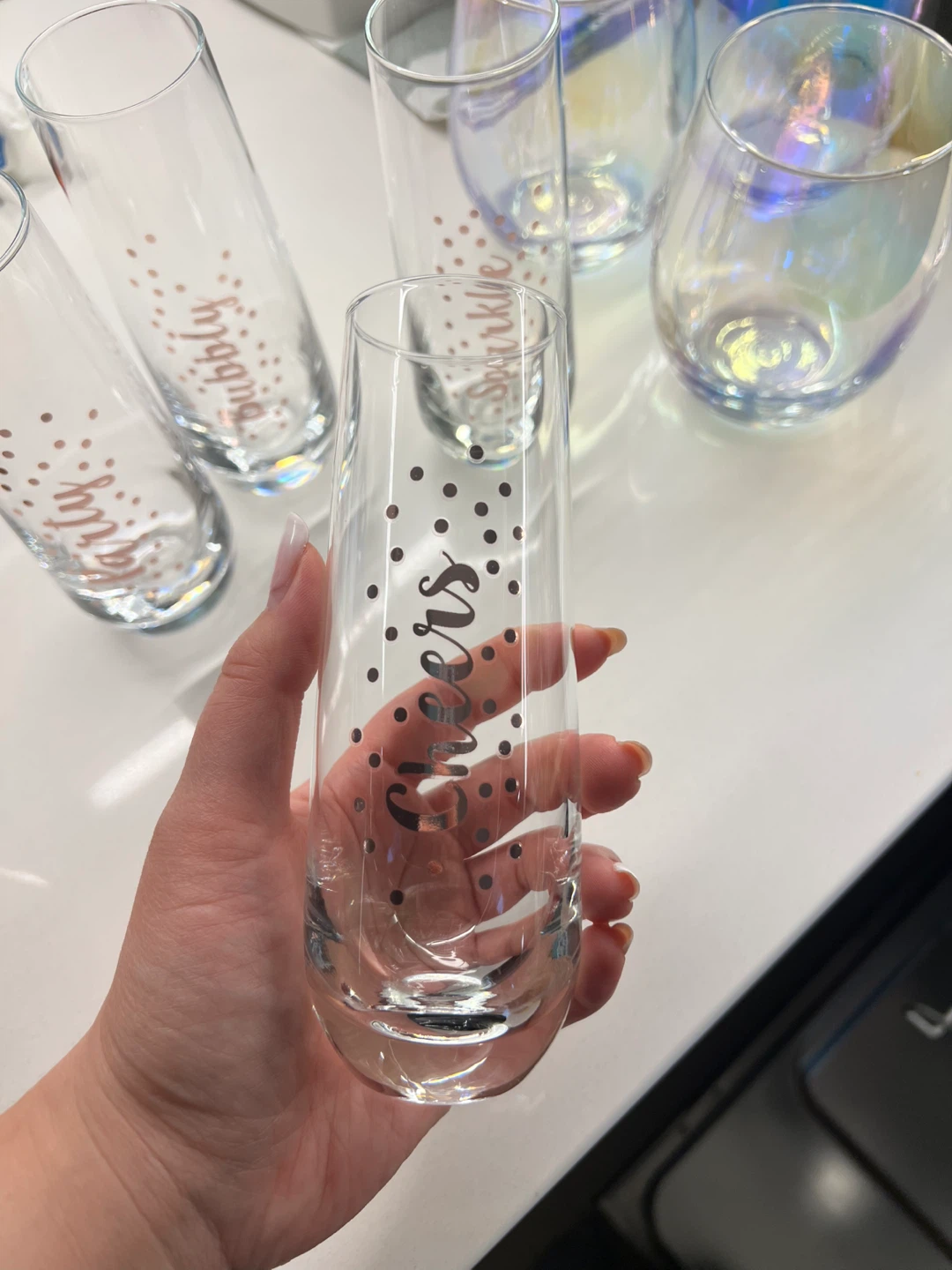 Stemless Champagne Flutes - Set of 4 - photo 2