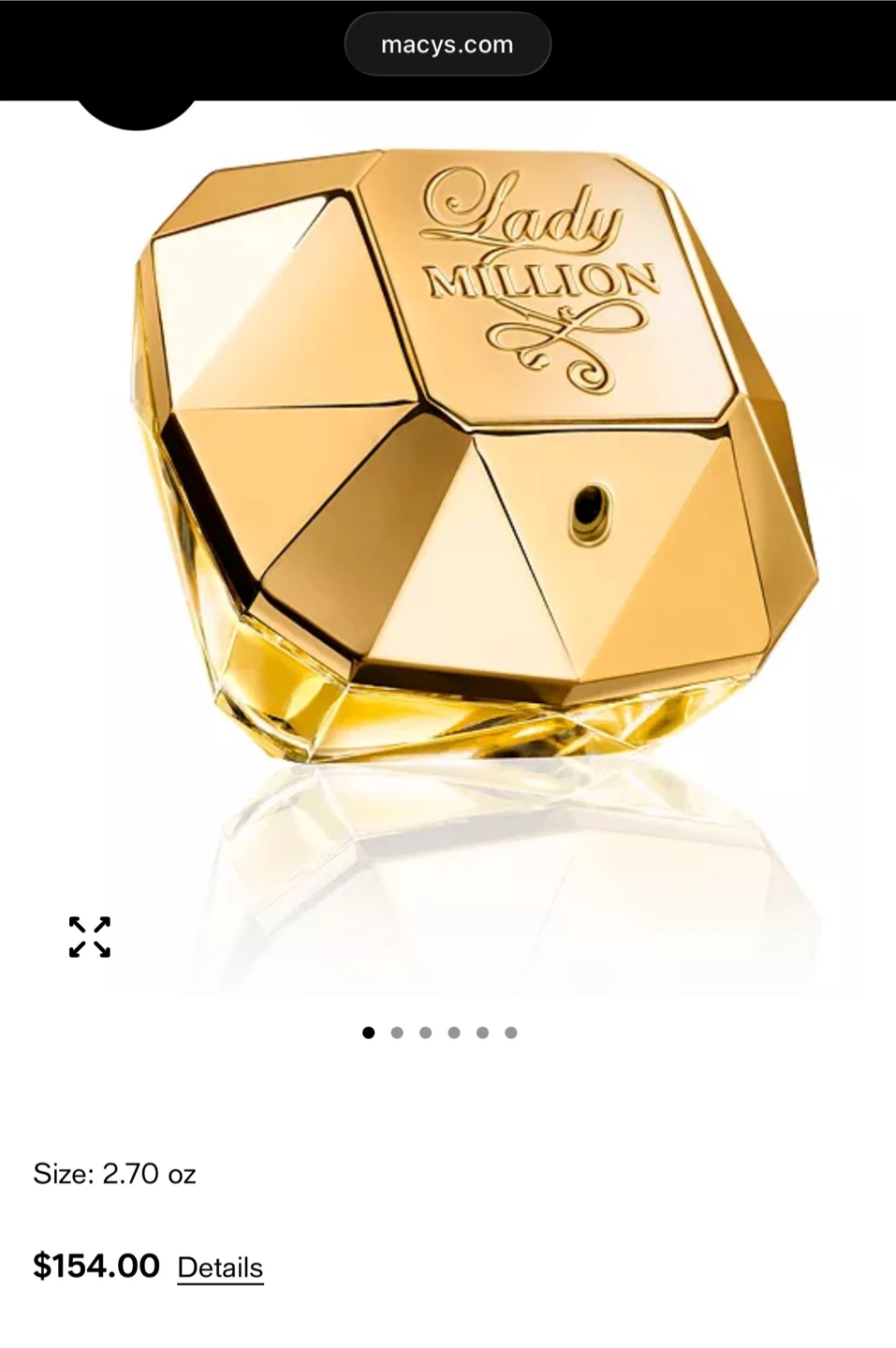 Paco Rabanne Lady one Million 2.7oz perfume mujer - photo 4