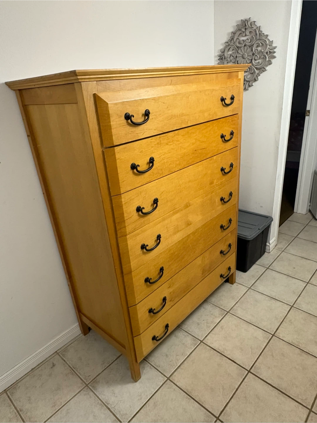 Wooden 7-Drawer Dresser