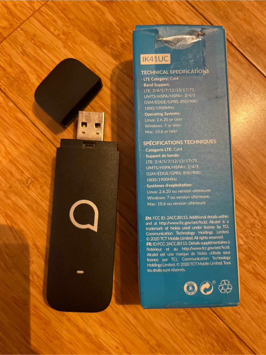Alcatel LINKKEY IK41UC LTE Cat4 USB Dongle - New - photo 2