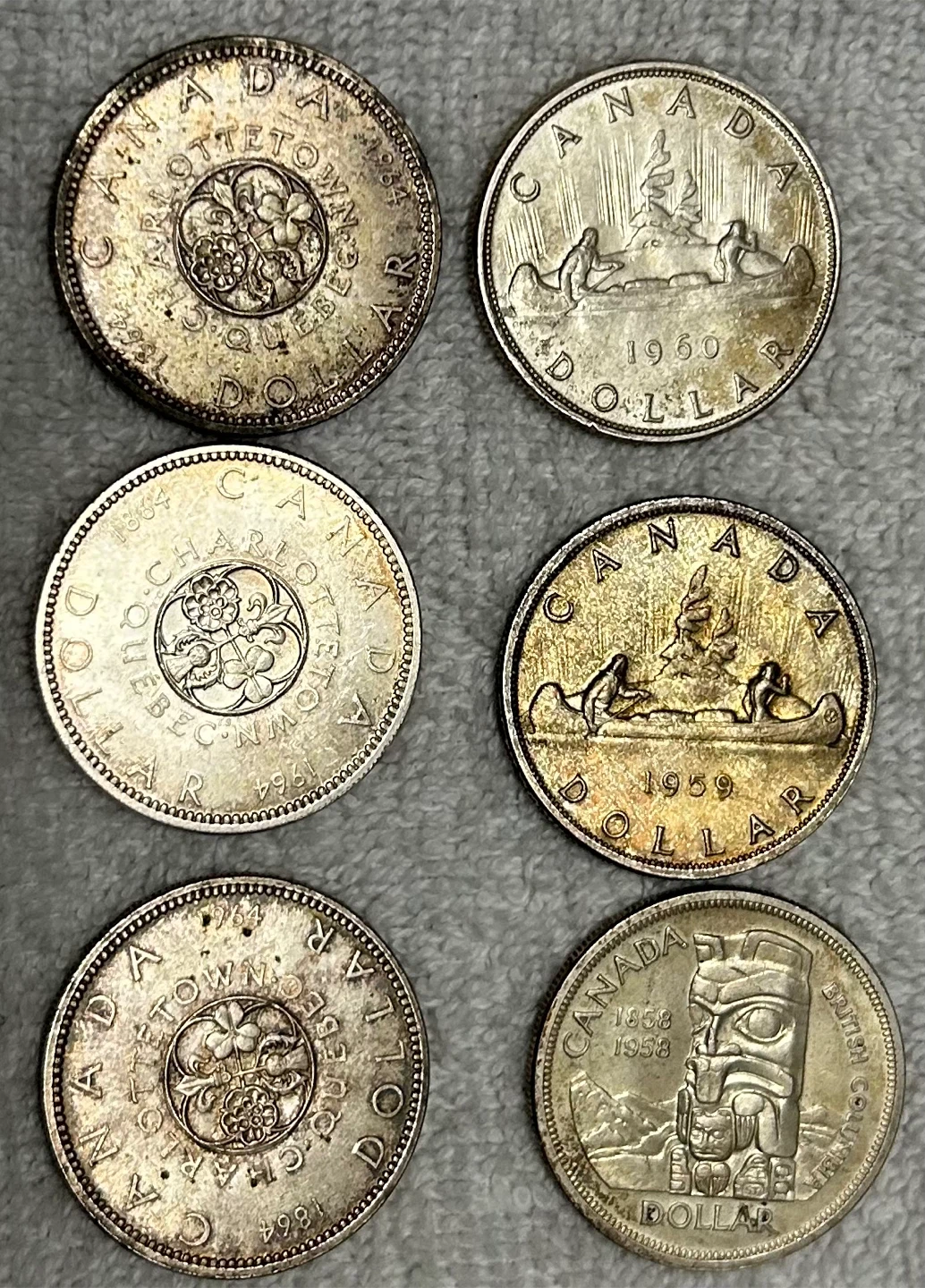 Vintage Canadian Silver Coins - Dollars & Half Dollars - photo 2