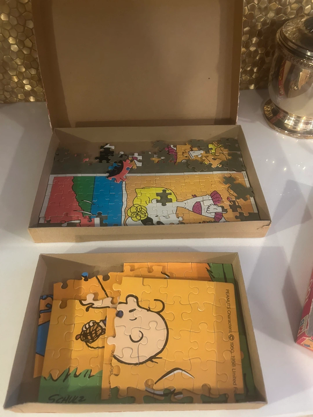 Vintage Milton Bradley Peanuts Puzzles - 100 & 250 Pieces - photo 4