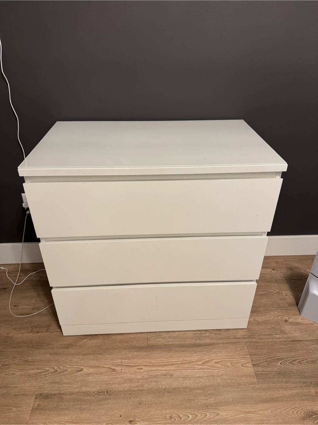 IKEA Malm 3-Drawer Dresser - White