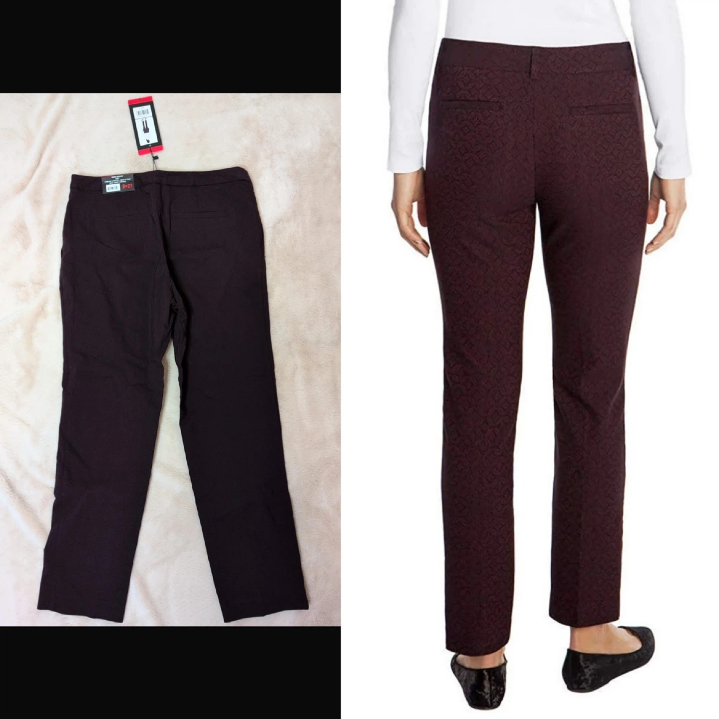 NEW! Mario Serrani Comfort Stretch Slim Fit Pants - Size 8 - photo 2