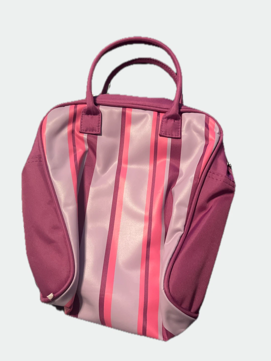 Pink Striped Handbag