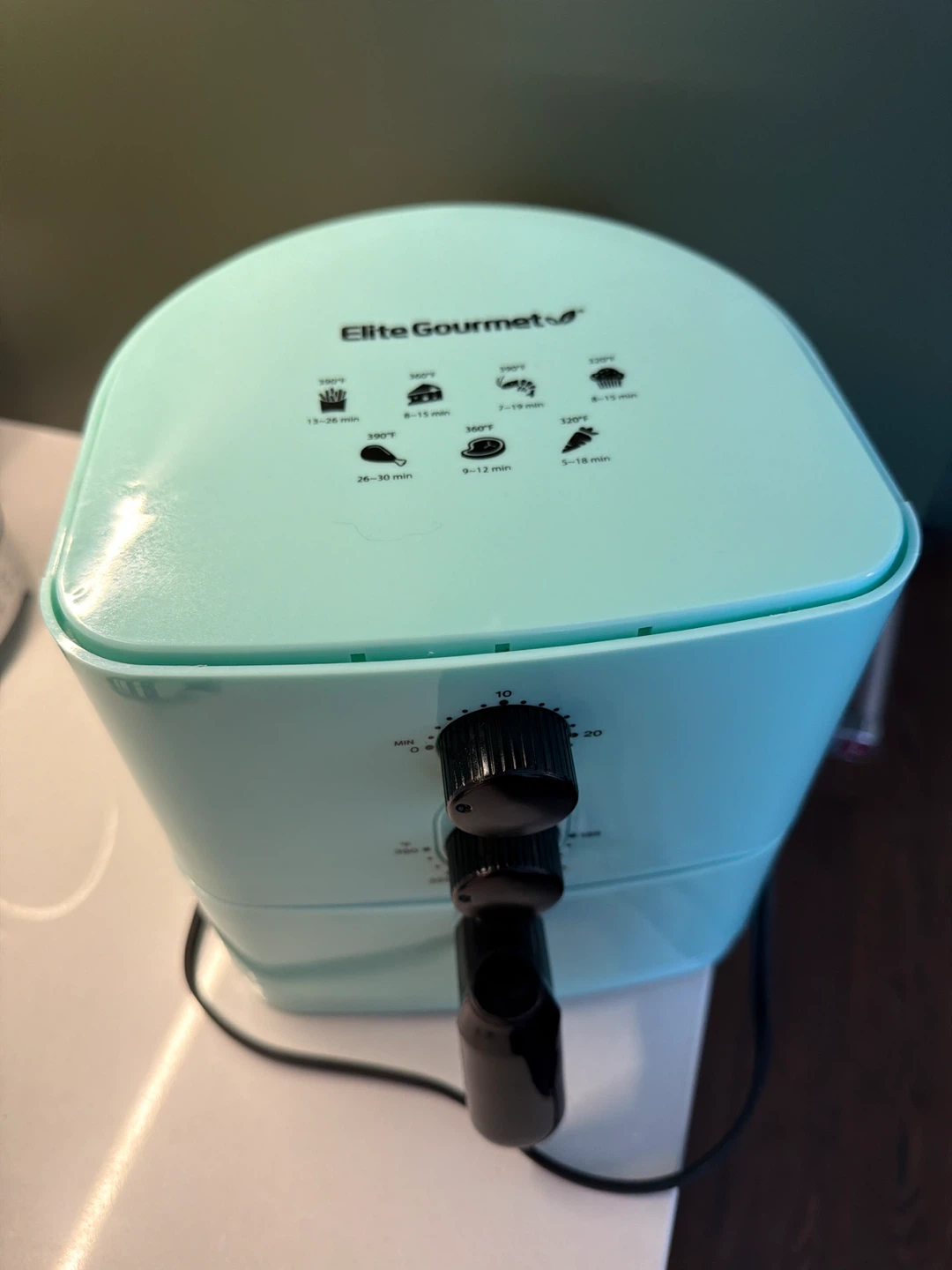 Elite Gourmet Air Fryer - Turquoise - photo 2