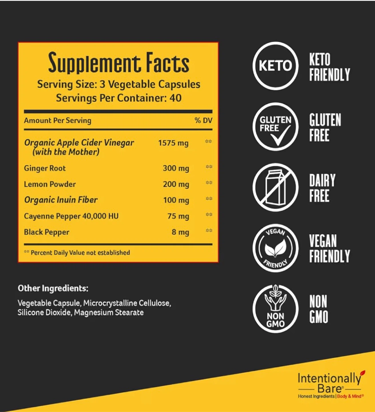 Intentionally Bare Apple Cider Vinegar Capsules - photo 5