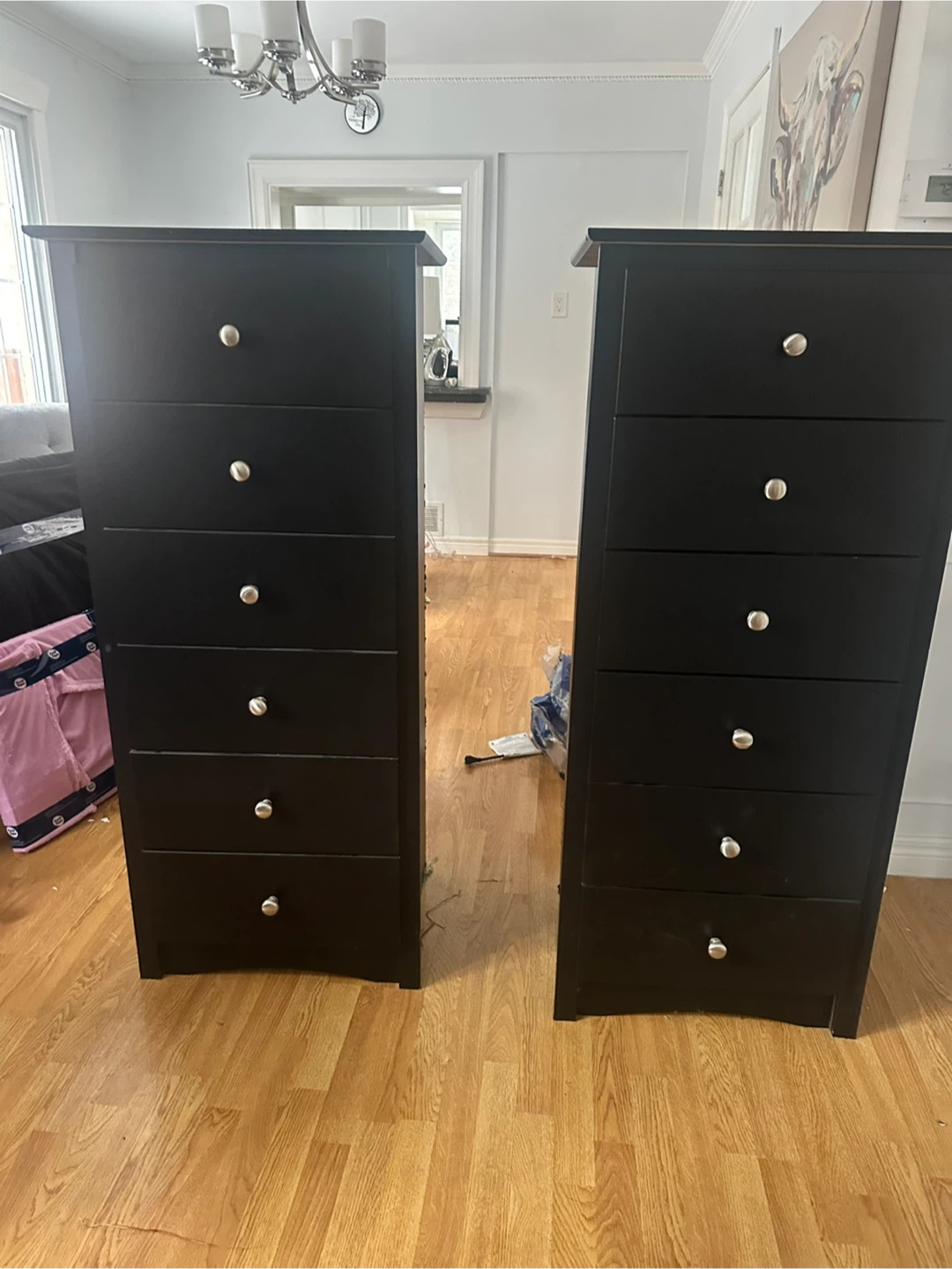 Tall Black Dressers - Pair - photo 3
