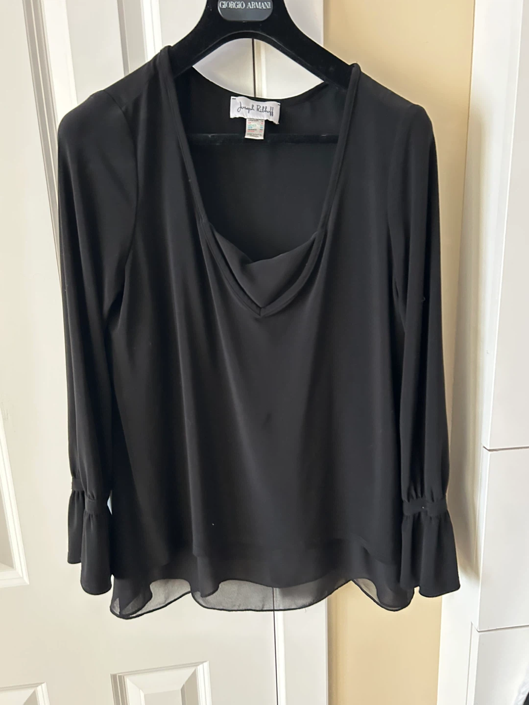 Joseph Ribkoff Black Blouse - Size 10
