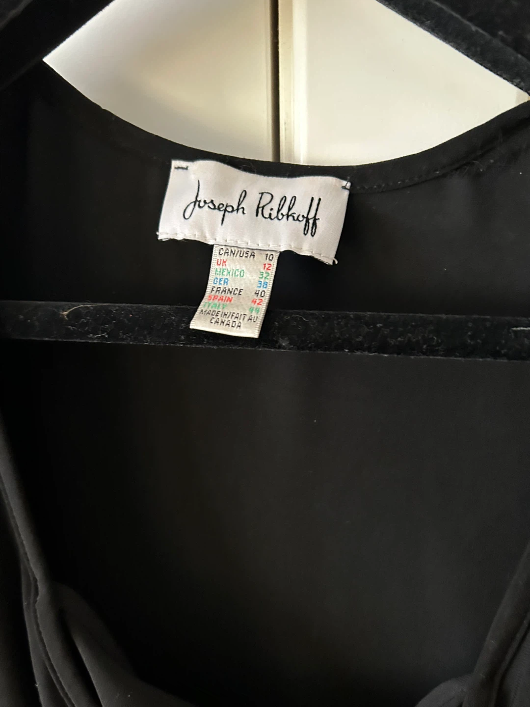 Joseph Ribkoff Black Blouse - Size 10 - photo 2