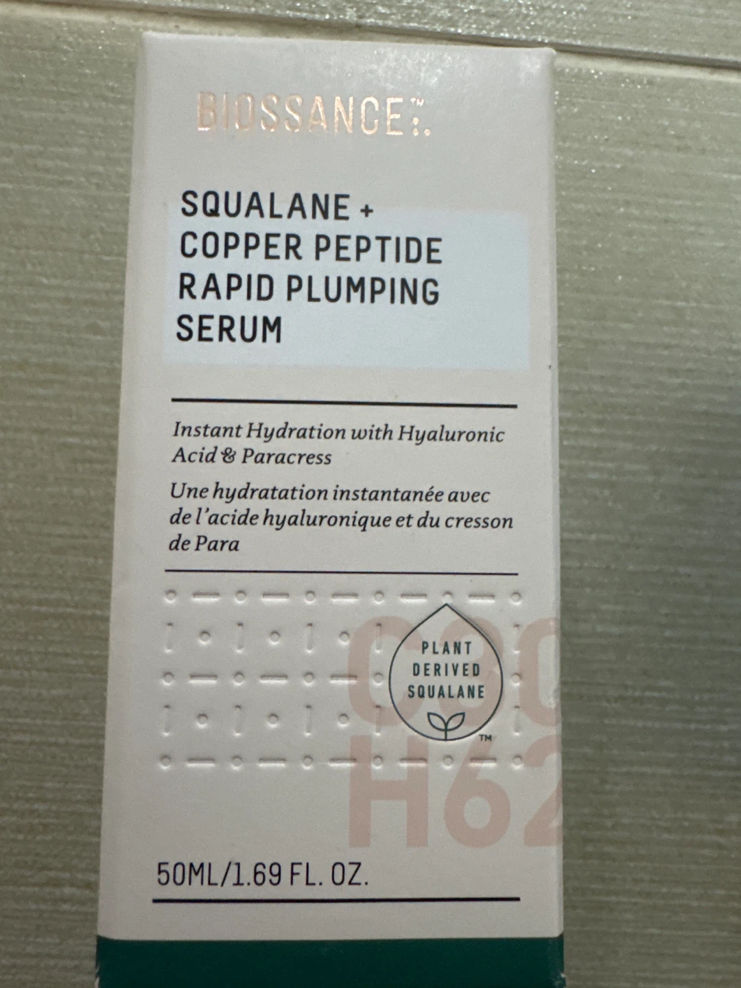 Biossance Squalane + Copper Peptide Rapid Plumping Serum