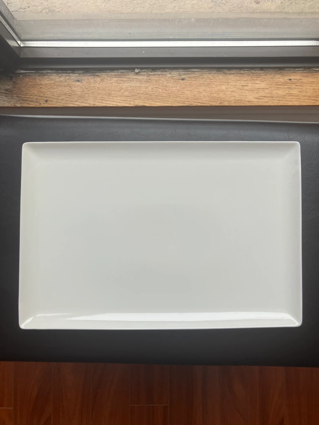 3 White Rectangular Serving Platters