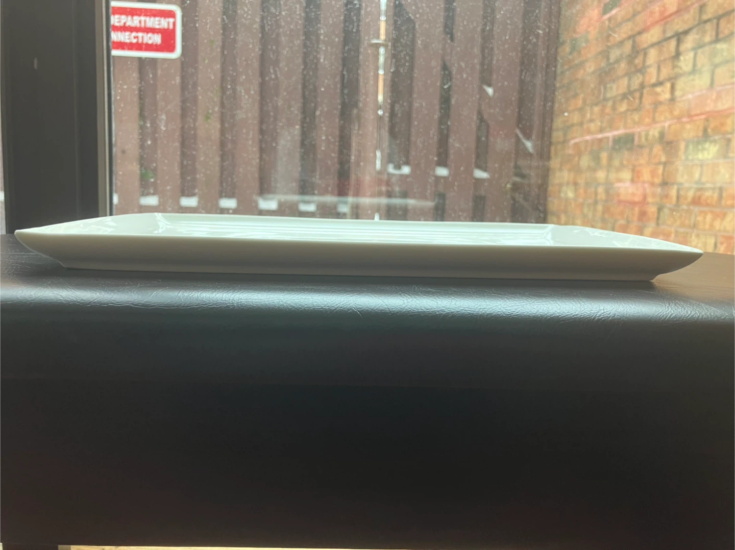 3 White Rectangular Serving Platters - photo 2