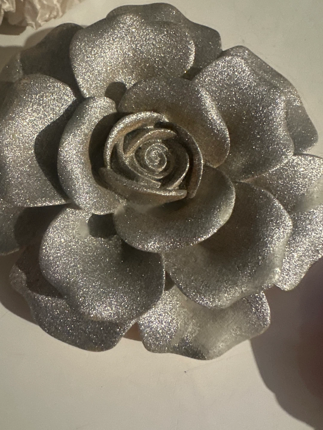 Decorative Silver Rose - Home Decor