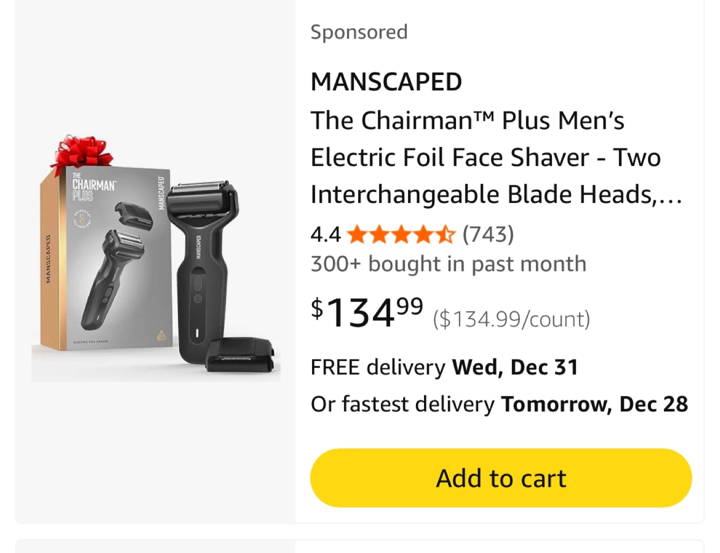 MANSCAPED The Chairman Plus - Open Box, Like New ($135 retail) - photo 2