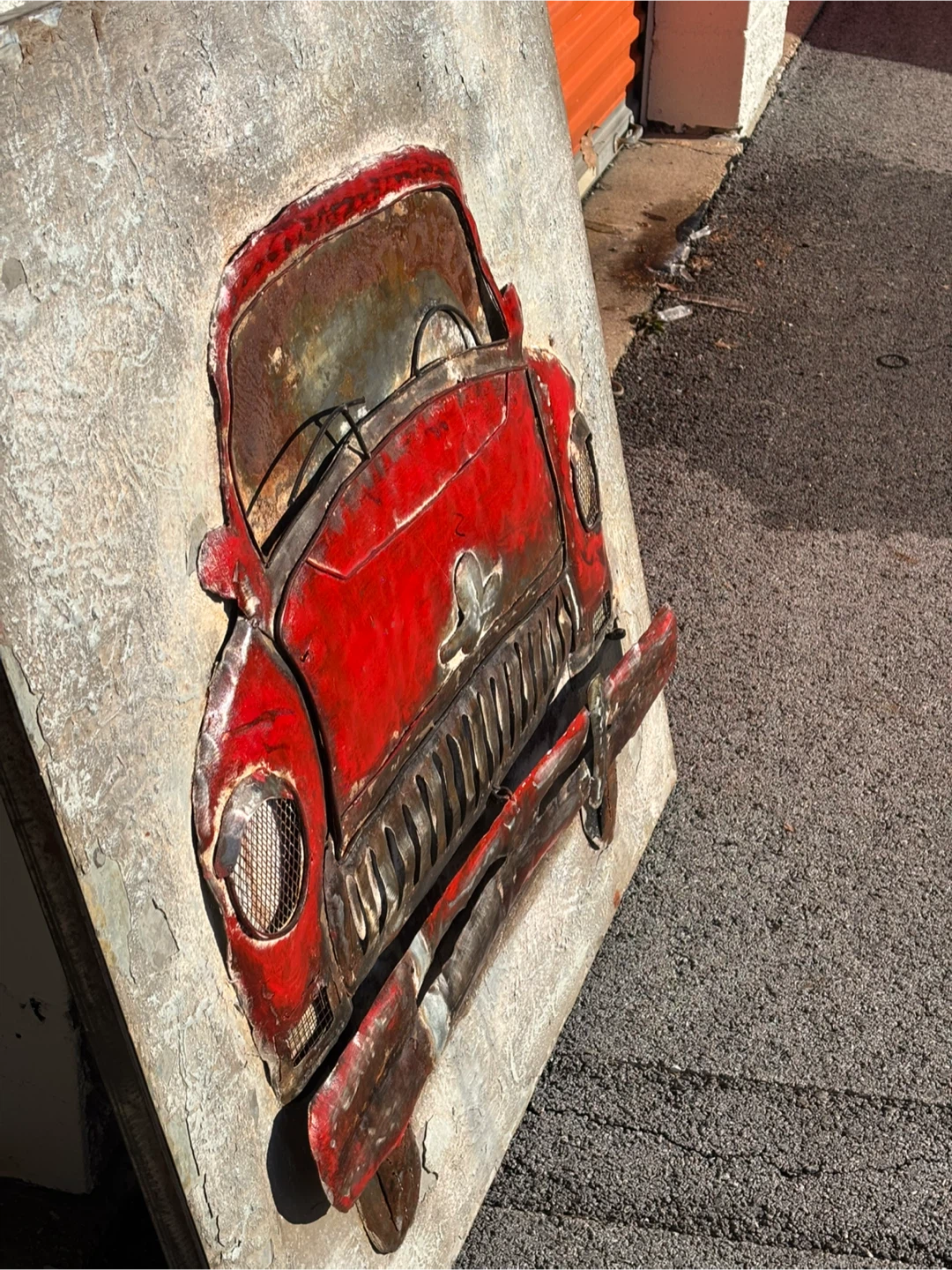 Red Car Metal Wall Art - photo 2