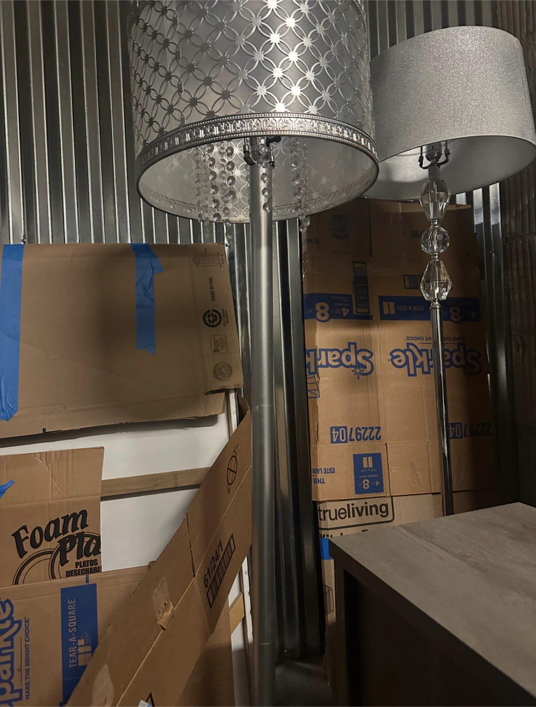 Silver True Living Floor Lamp