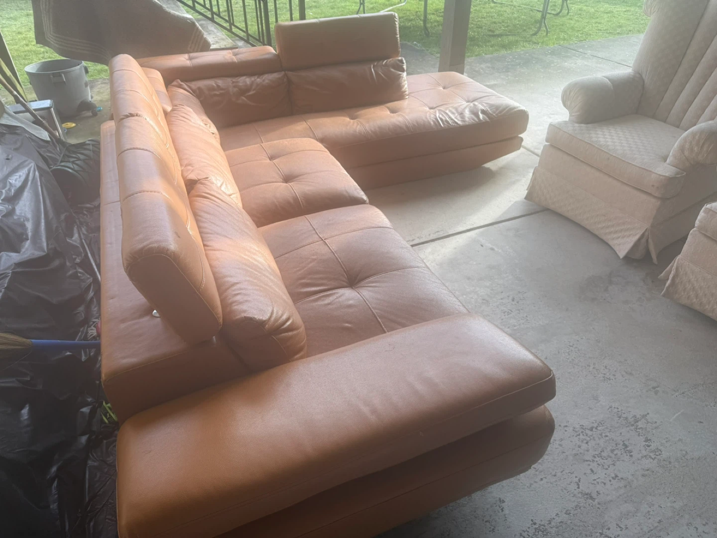 Leather Sectional Sofa - Great Condition! - photo 2
