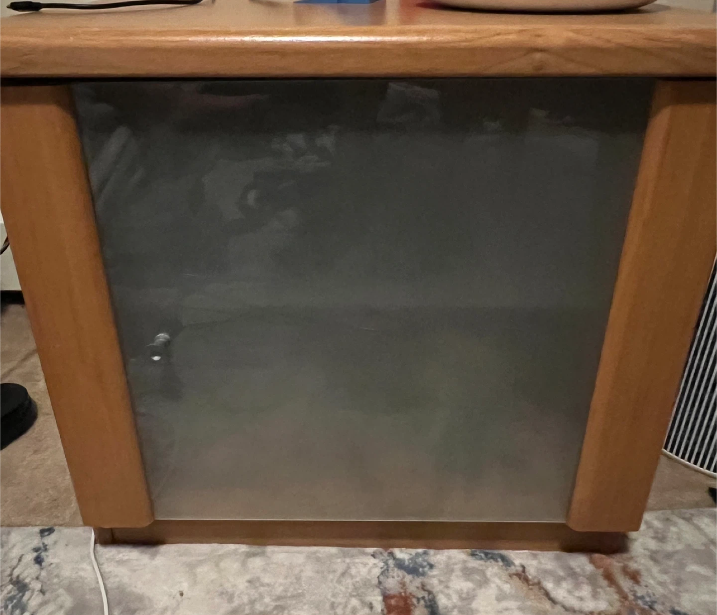 Wood & Blue Dresser, Chest of Drawrer & Nightstand - photo 3