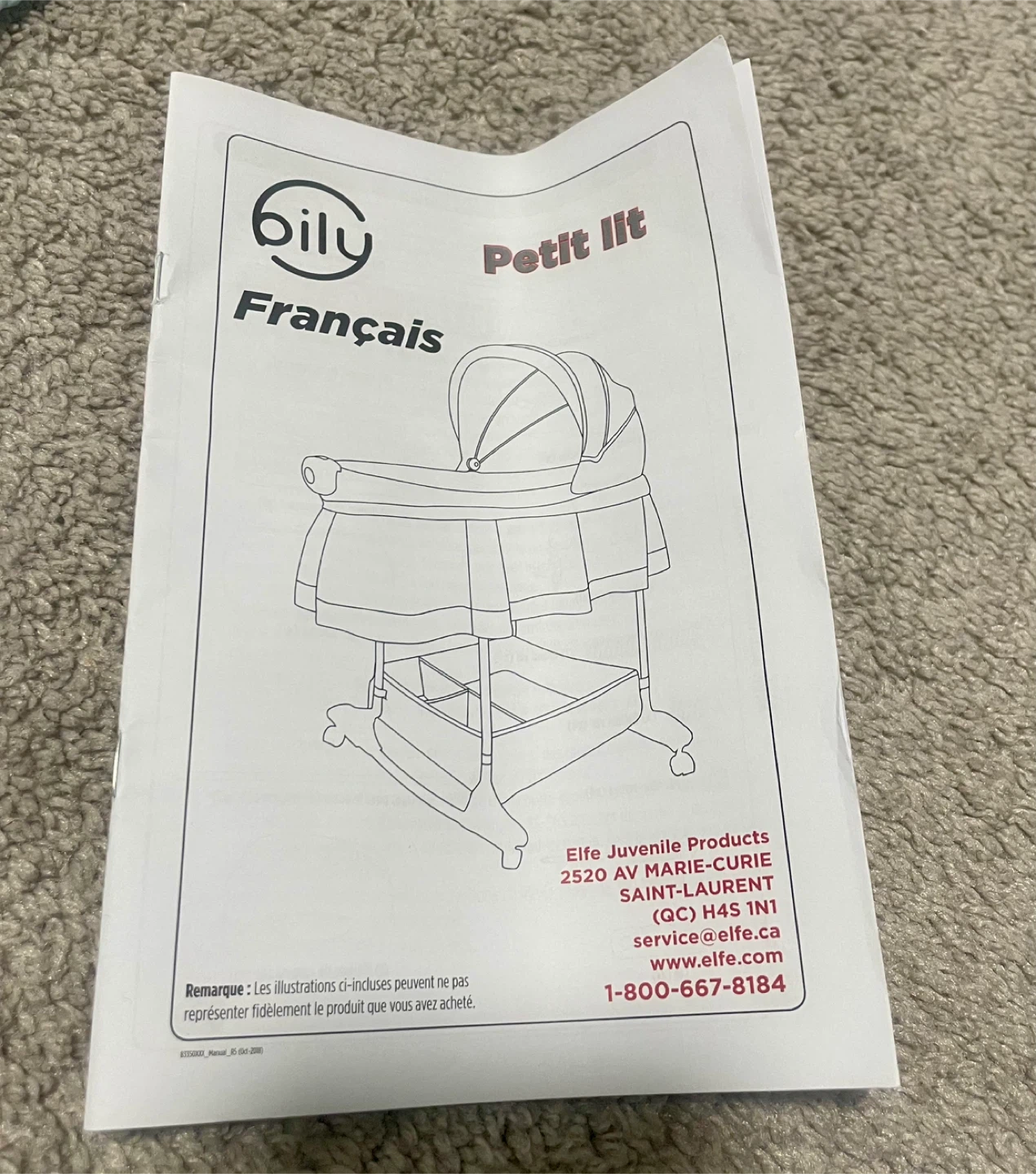 Bily Bassinet Petit Lit - Like New! - photo 4