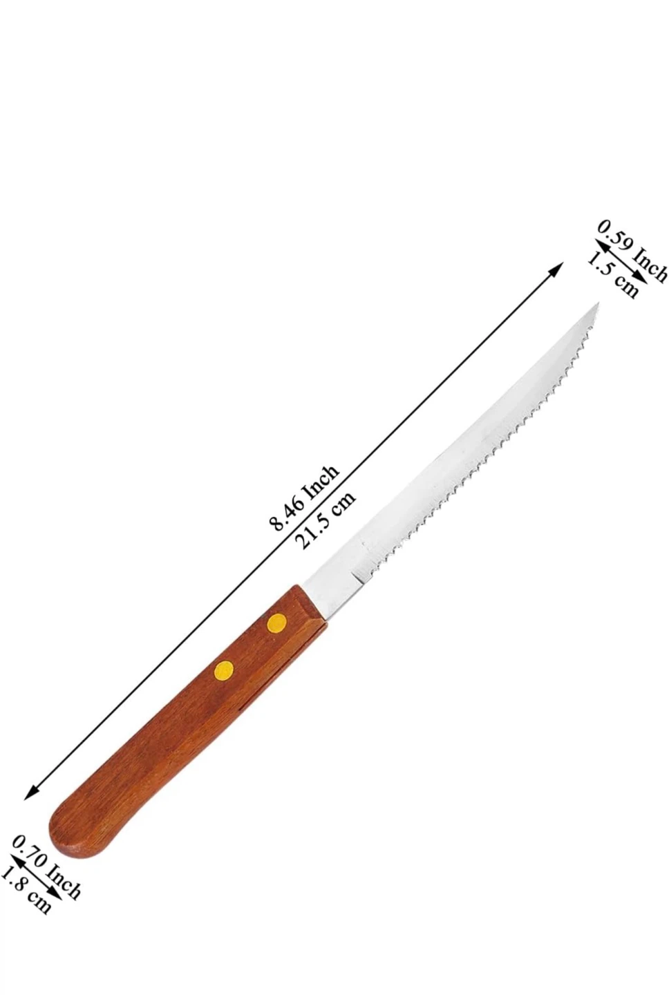 Kyraton Steak Knife with Wood Handle set of 12 - photo 3