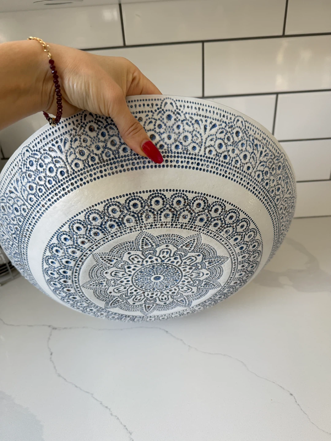 Decorative Bowl with Mandala Pattern - photo 3