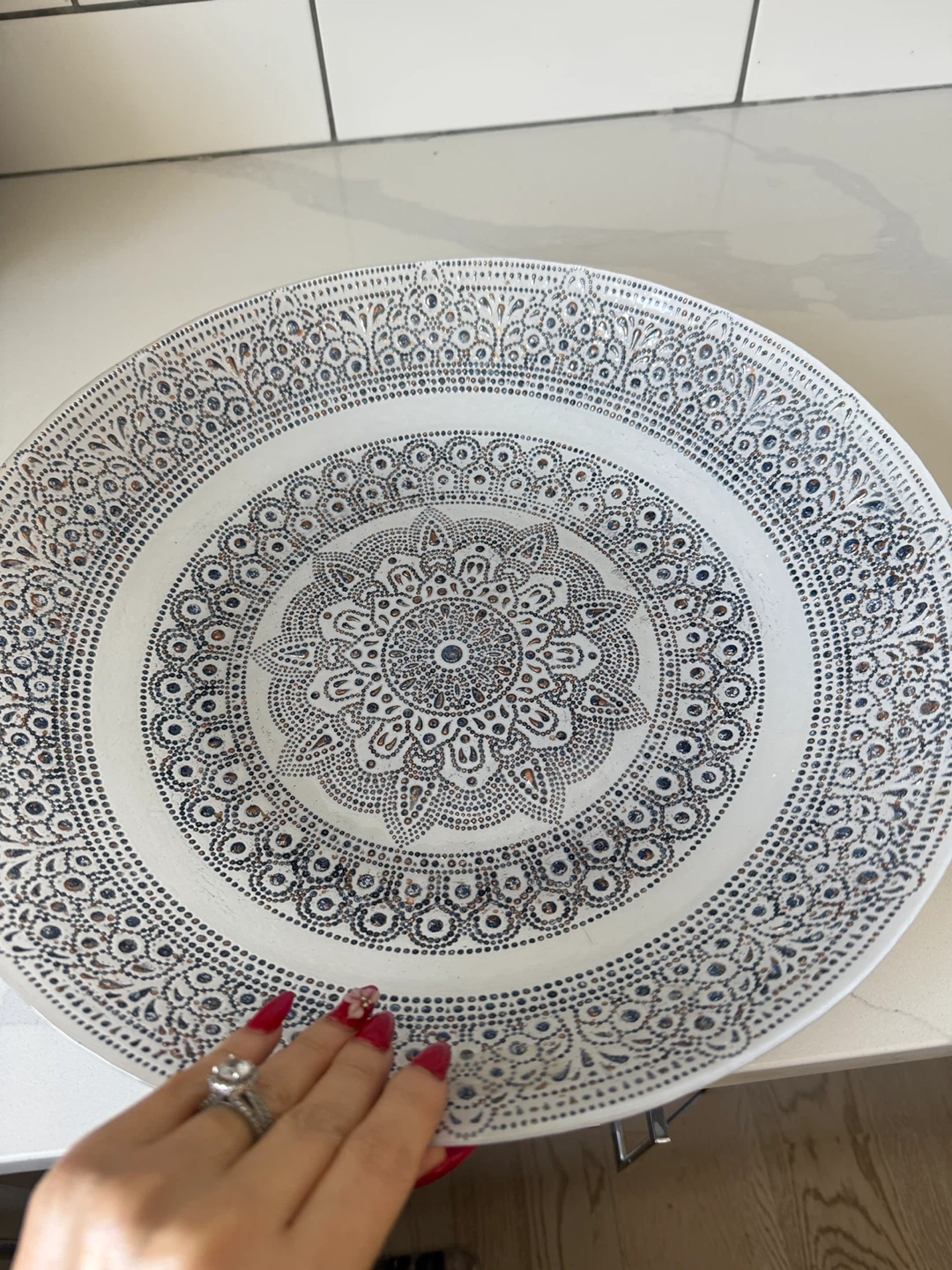 Decorative Bowl with Mandala Pattern - photo 2
