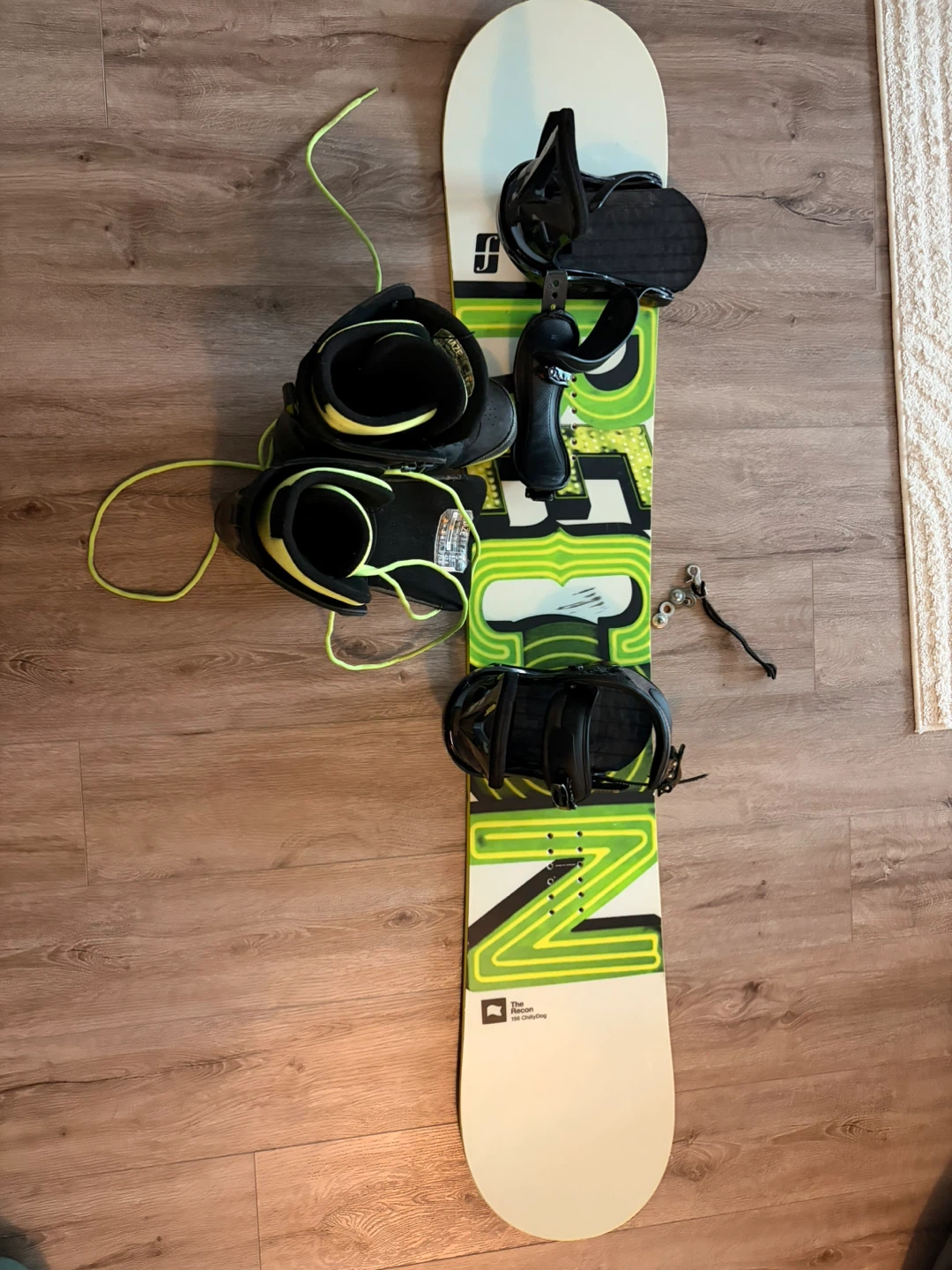 Forum Snowboard 156 CM + Burton Bindings + Size 9 US Men’s Boots
