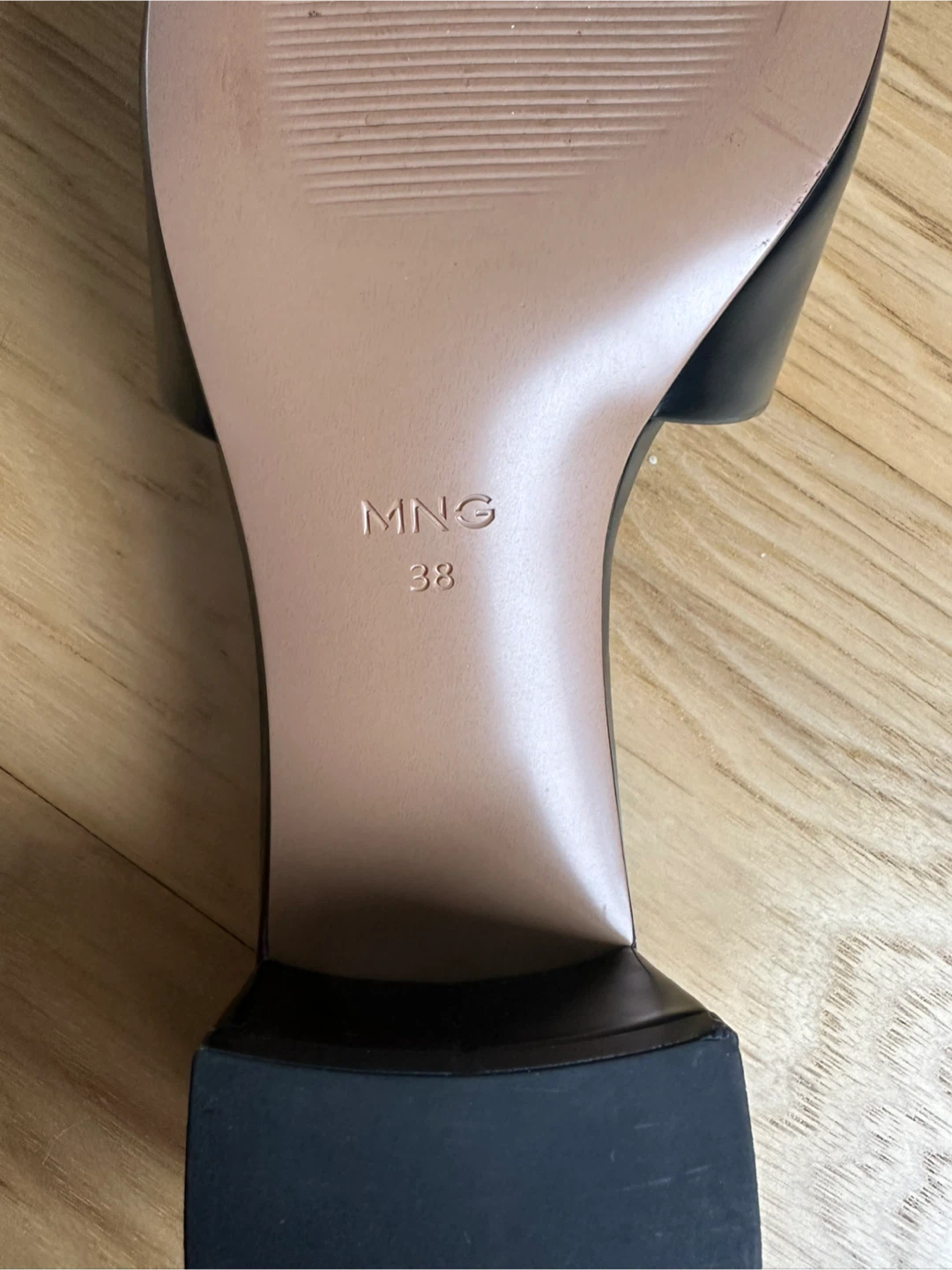 MNG Black Heeled Sandals - Size 38 - photo 2