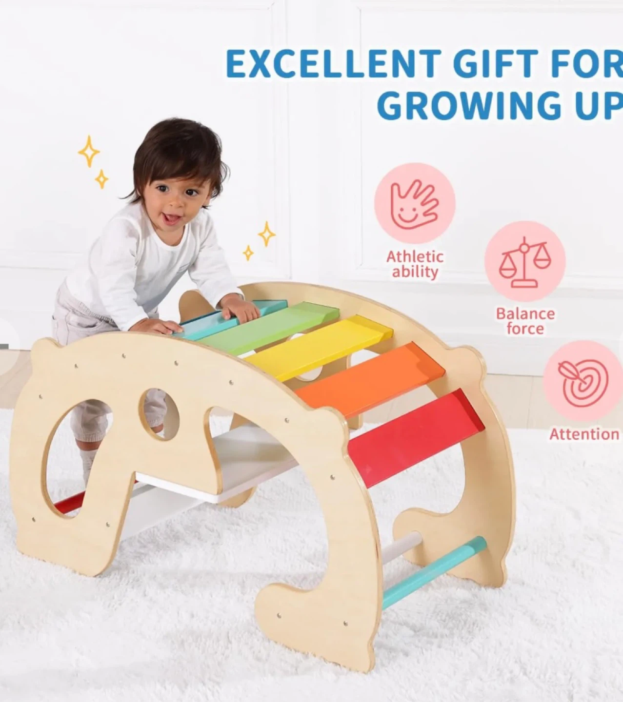Wooden Climber & Rocking Horse - photo 5