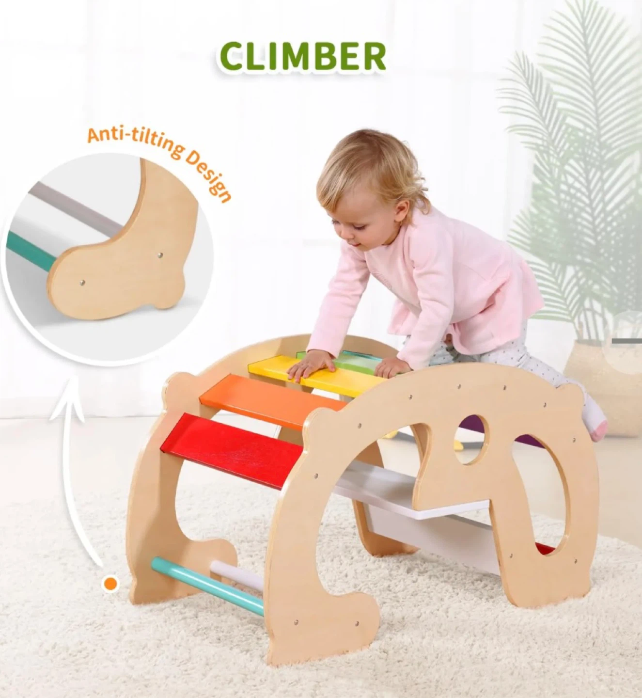 Wooden Climber & Rocking Horse - photo 3