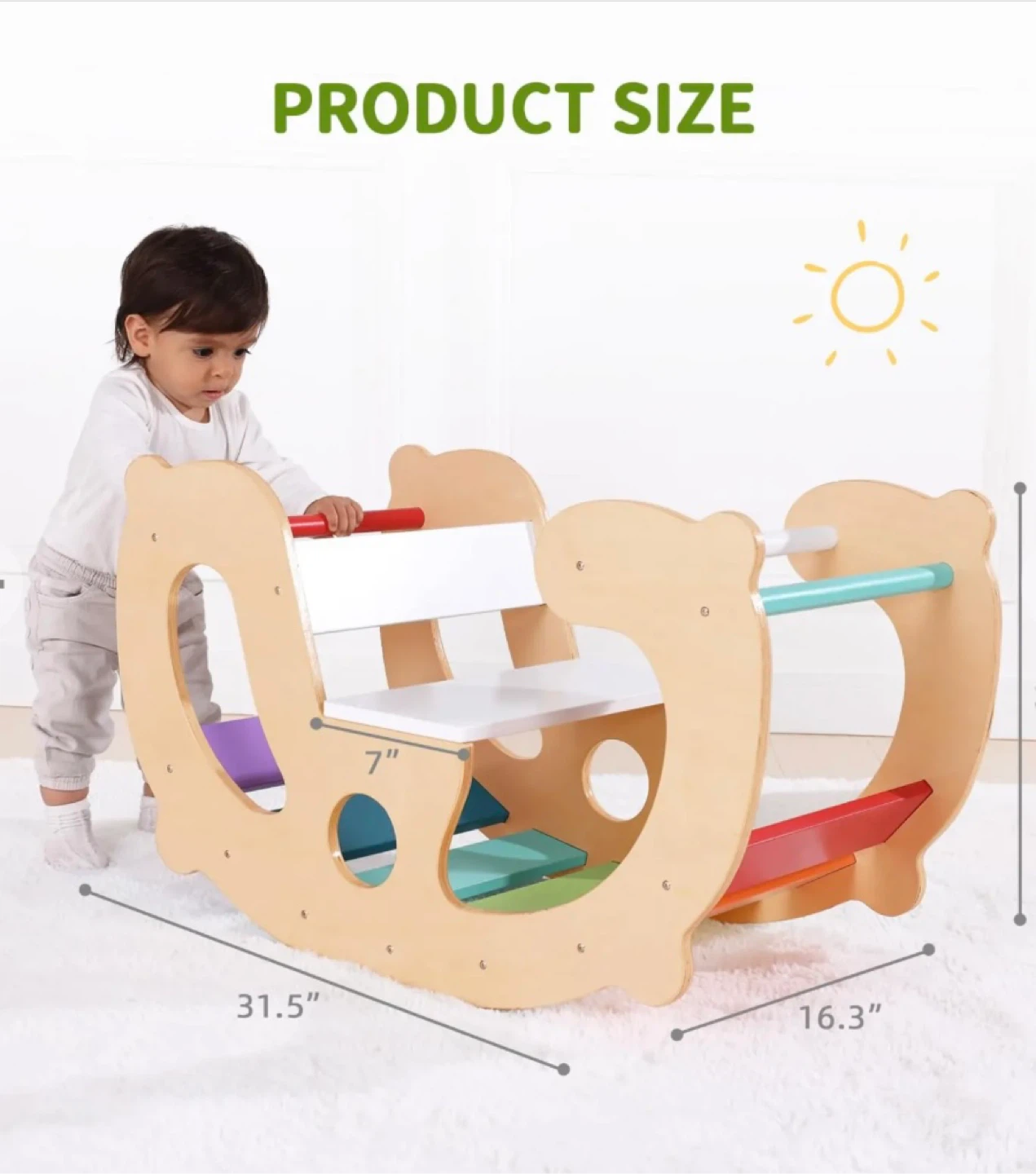 Wooden Climber & Rocking Horse - photo 4