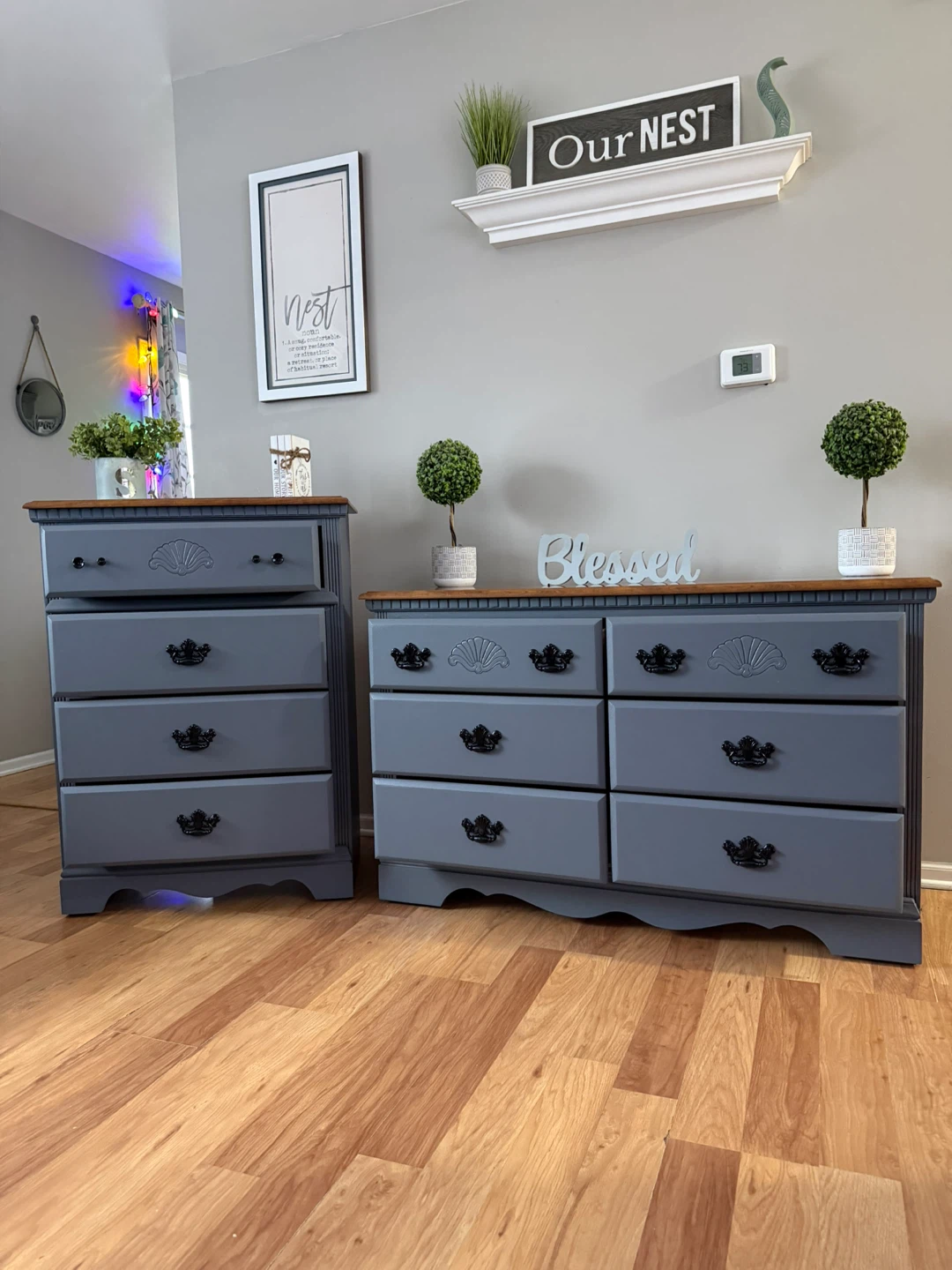✨🩶🤎Beautiful solid dresser set of 2🤎🩶✨ - photo 2