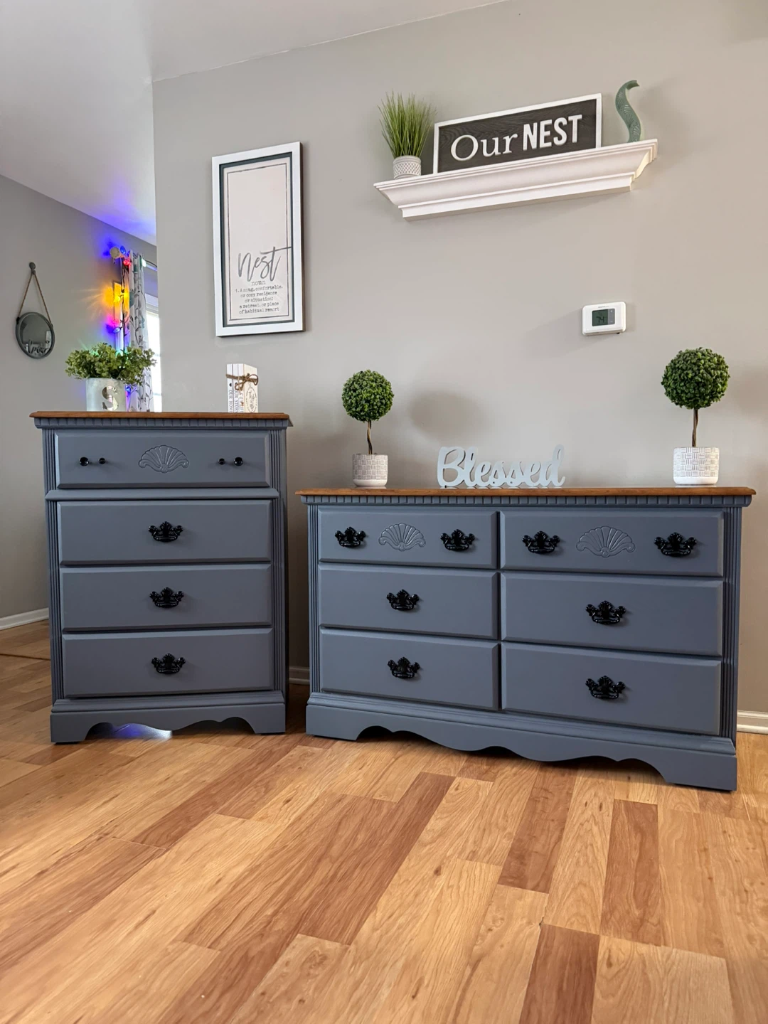✨🩶🤎Beautiful solid dresser set of 2🤎🩶✨