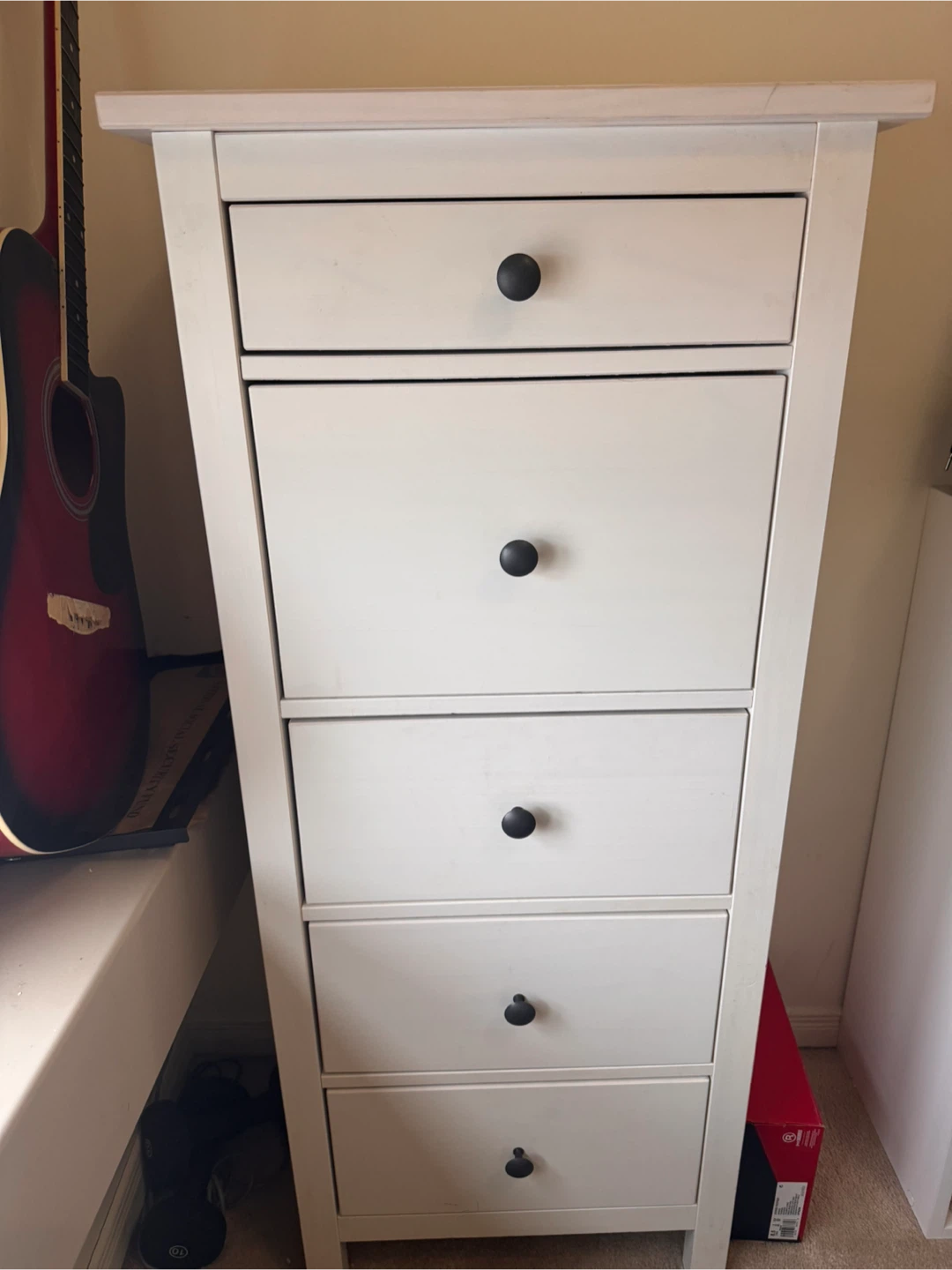 White 5-Drawer Dresser