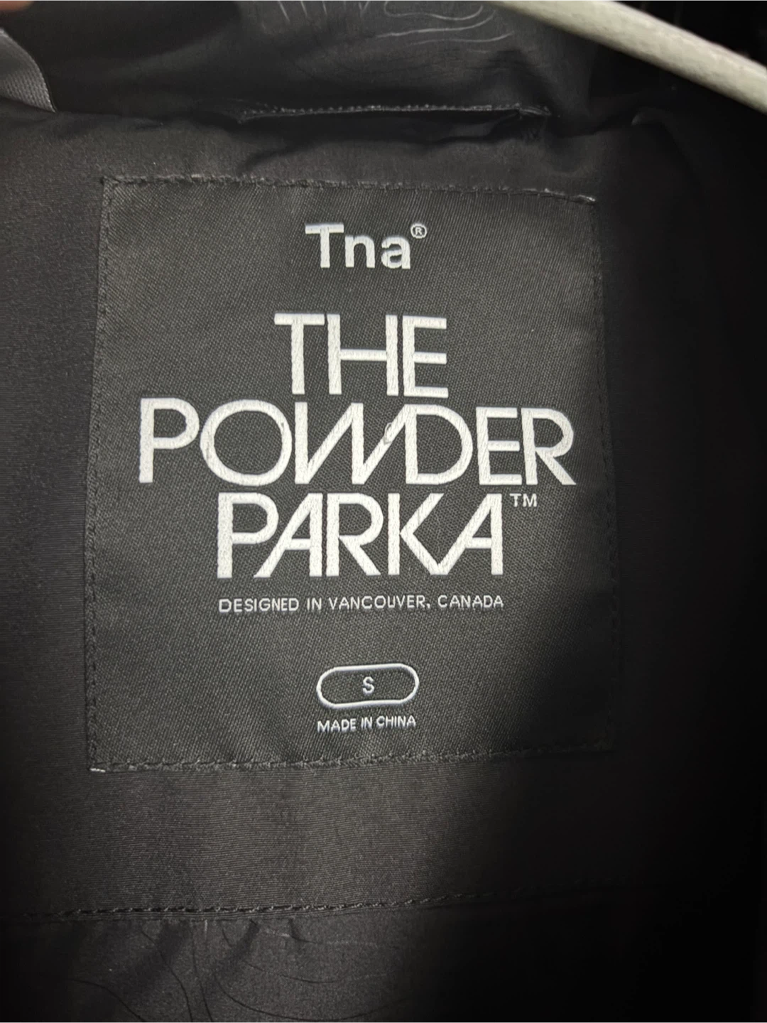TNA The Powder Parka Black - Size S - photo 4