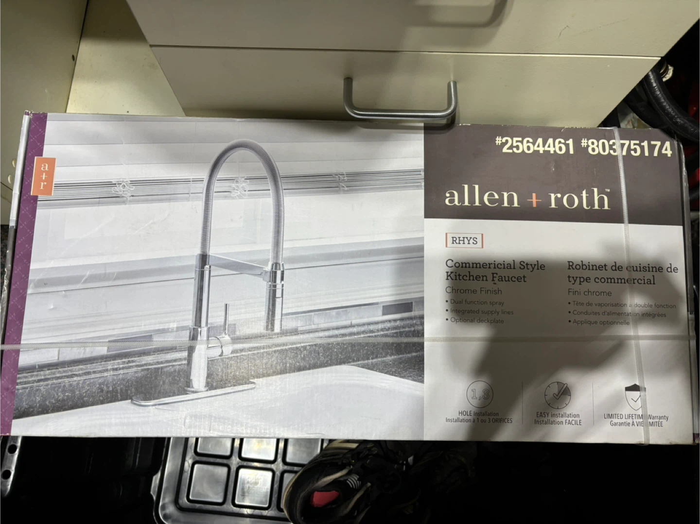 Kitchen Faucet -Allen + Roth RHYS- Chrome Finish
