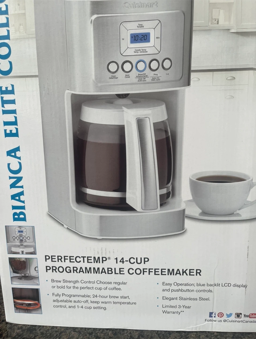 REDUCED+GIFT-TOP CUISINART 14cup COFFEEMAKER-BRAND NEW - photo 5