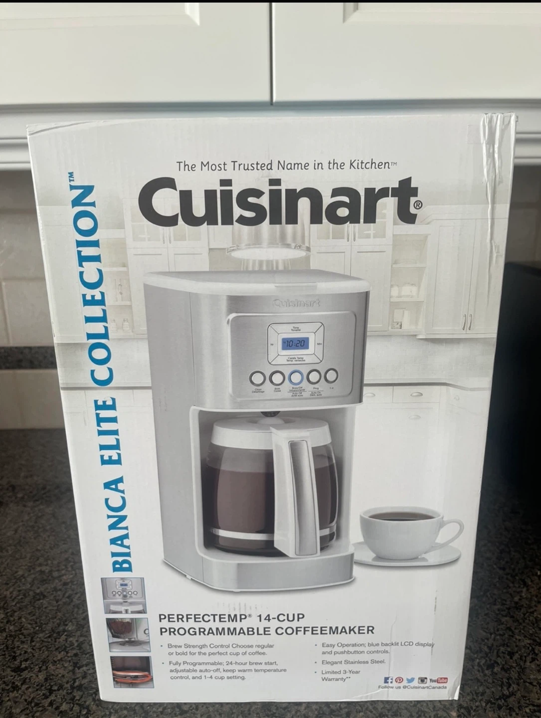 REDUCED+GIFT-TOP CUISINART 14cup COFFEEMAKER-BRAND NEW