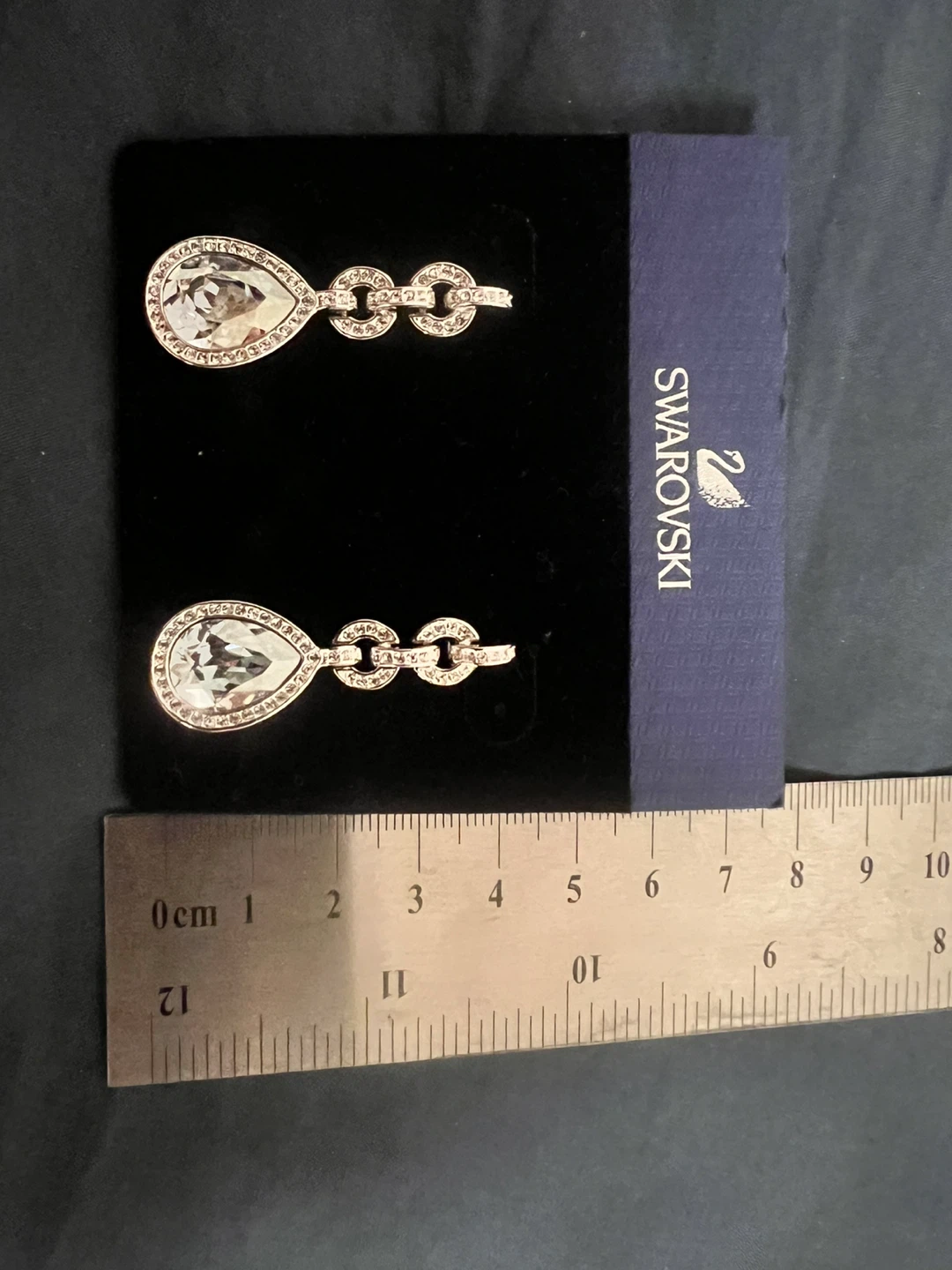 Swarovski earrings with teardrop crystal - photo 3