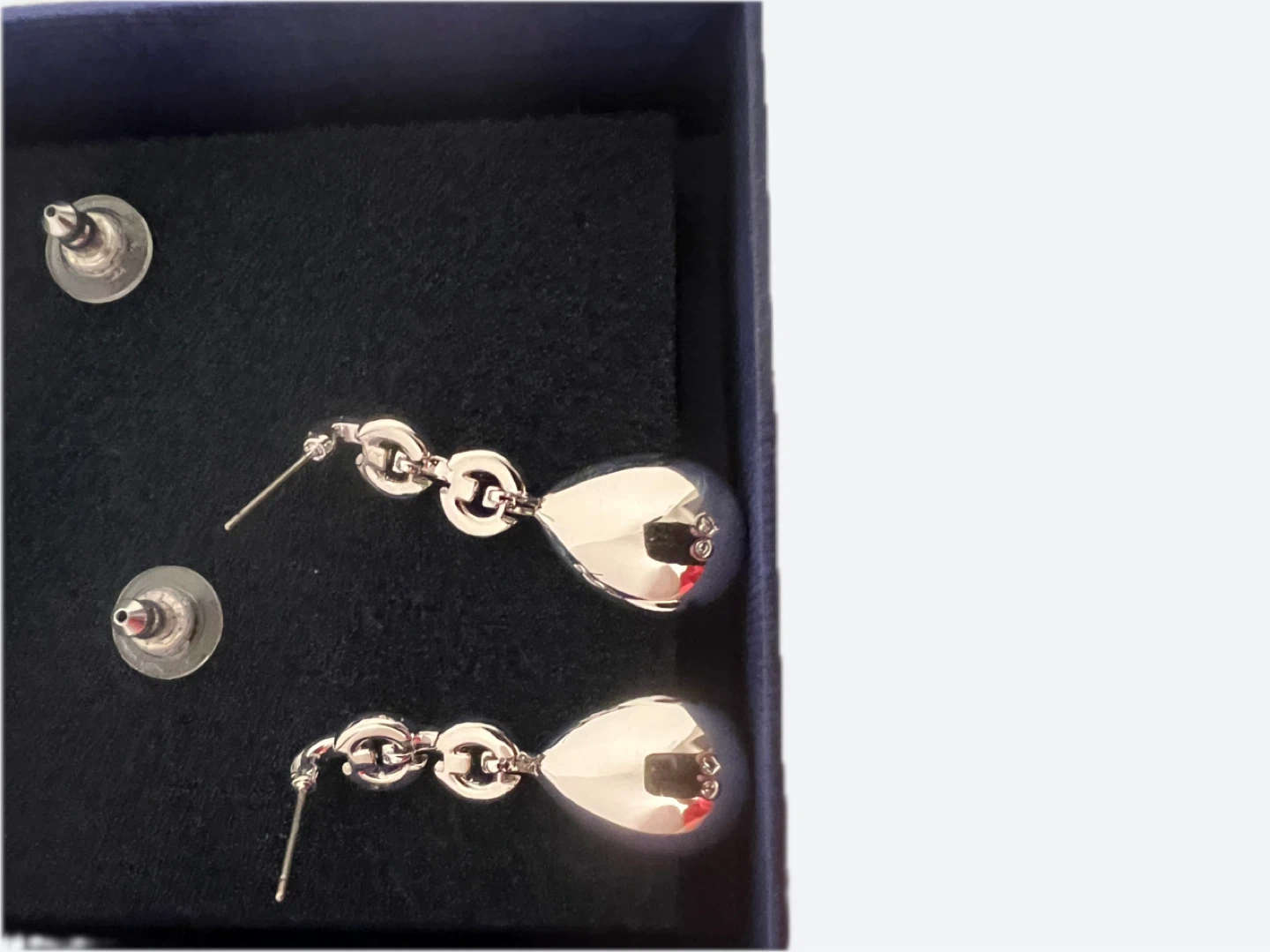 Swarovski earrings with teardrop crystal - photo 2