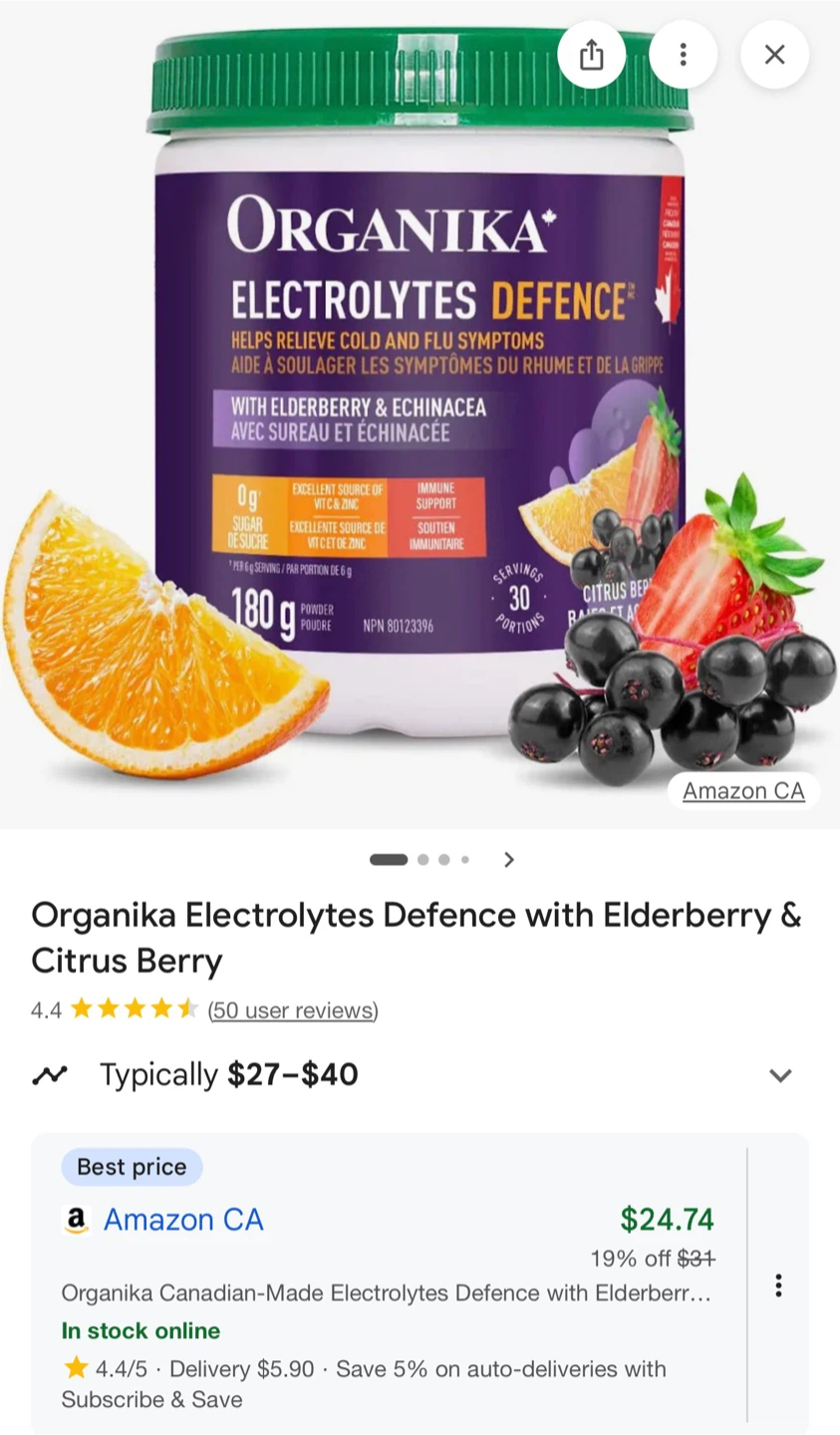 Organika Electrolytes Defence 180g - photo 3